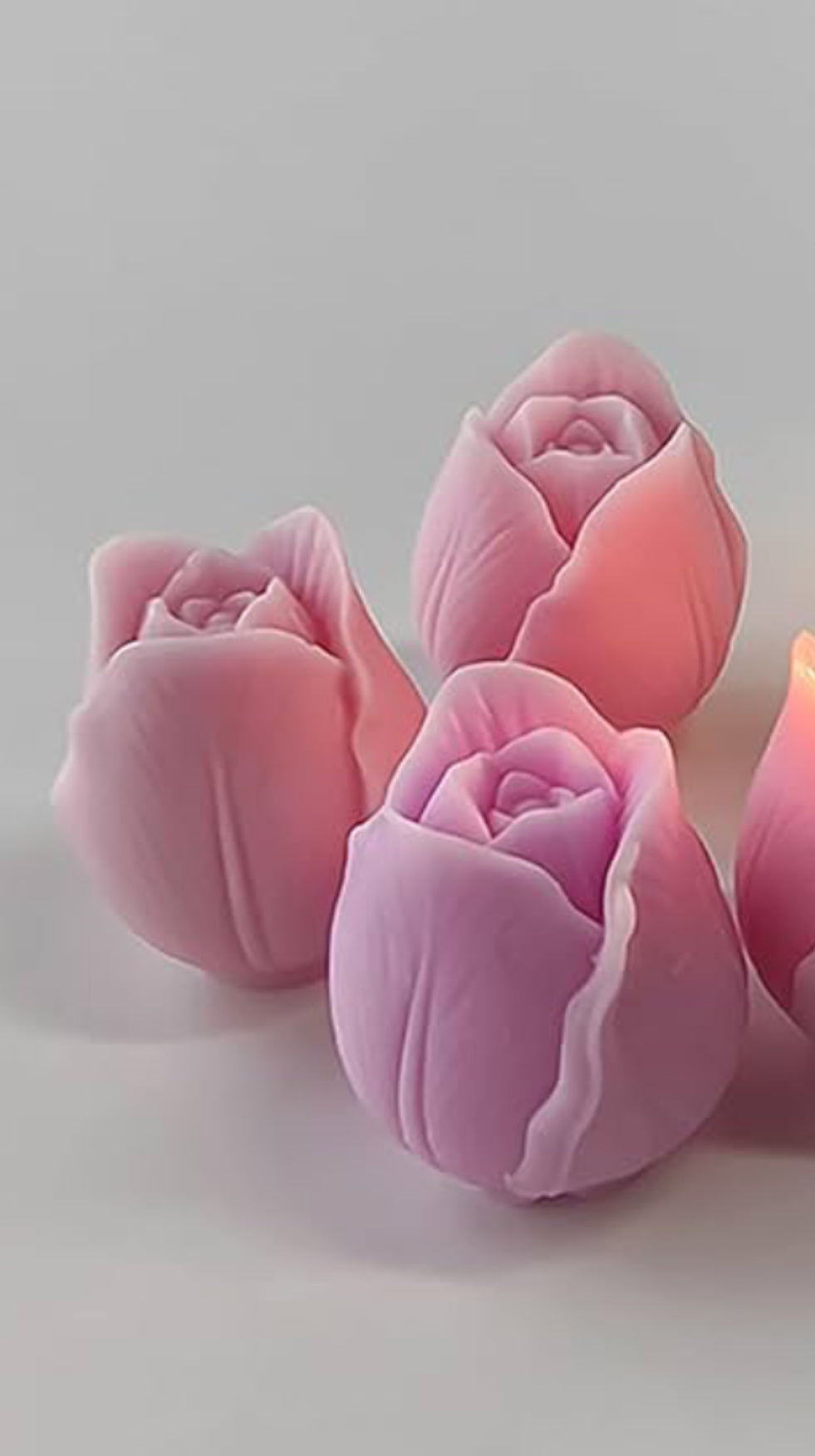 Set di Rose in Cera di Soia Naturale