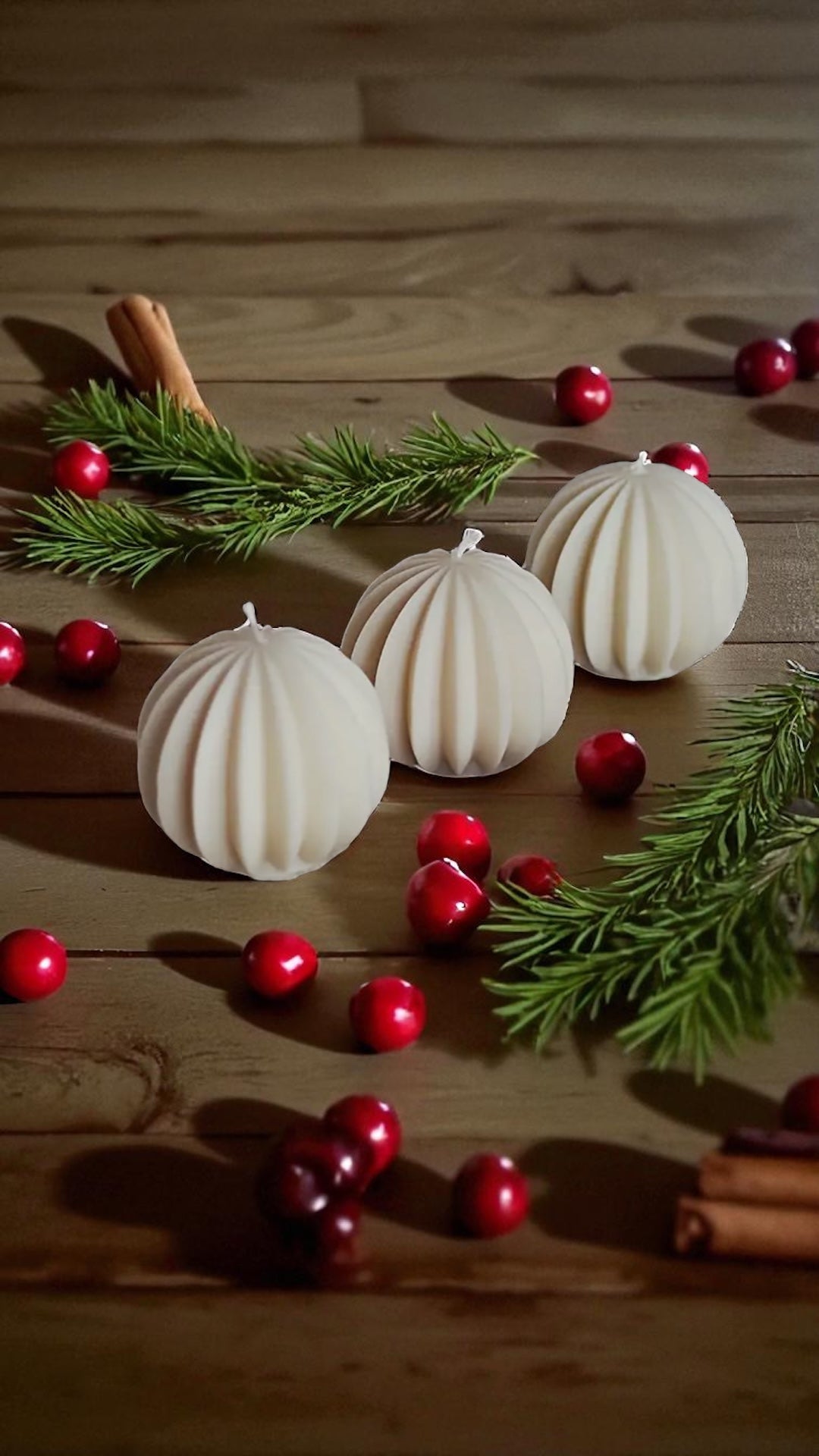 Sfera Candle - Candela Sferica Artigianale Cera Vegetale