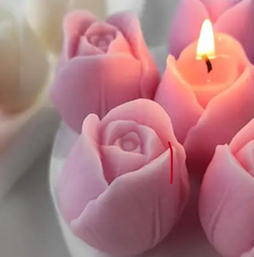 Set di Rose in Cera di Soia Naturale