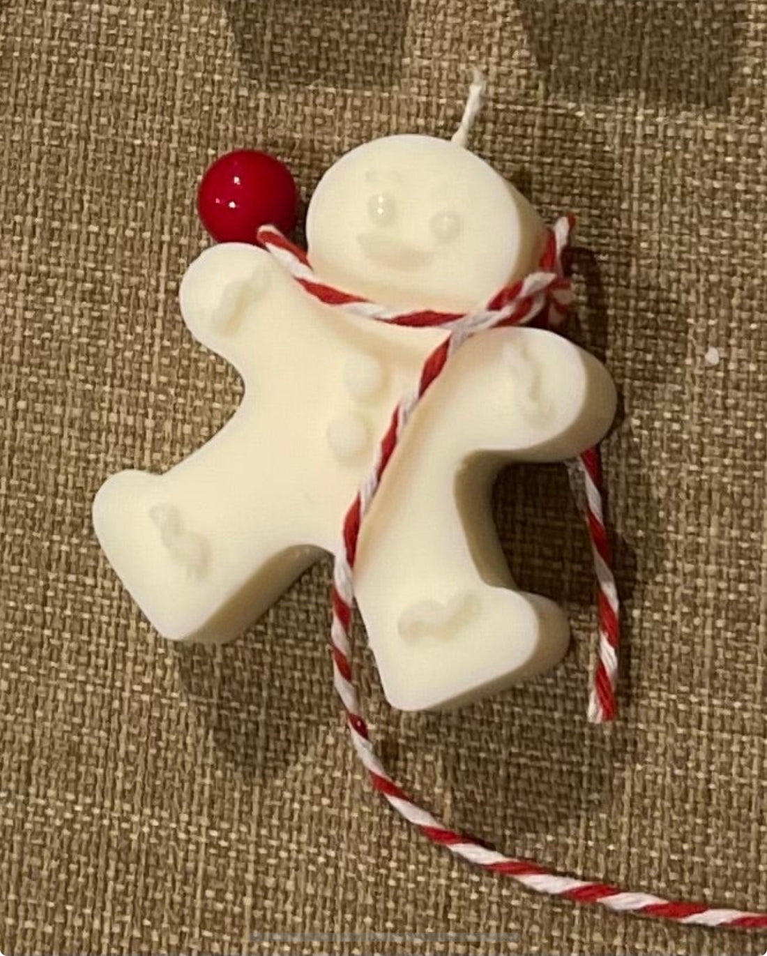 Omino di Pan di Zenzero 7 cm – Candela in Cera di Soia ha