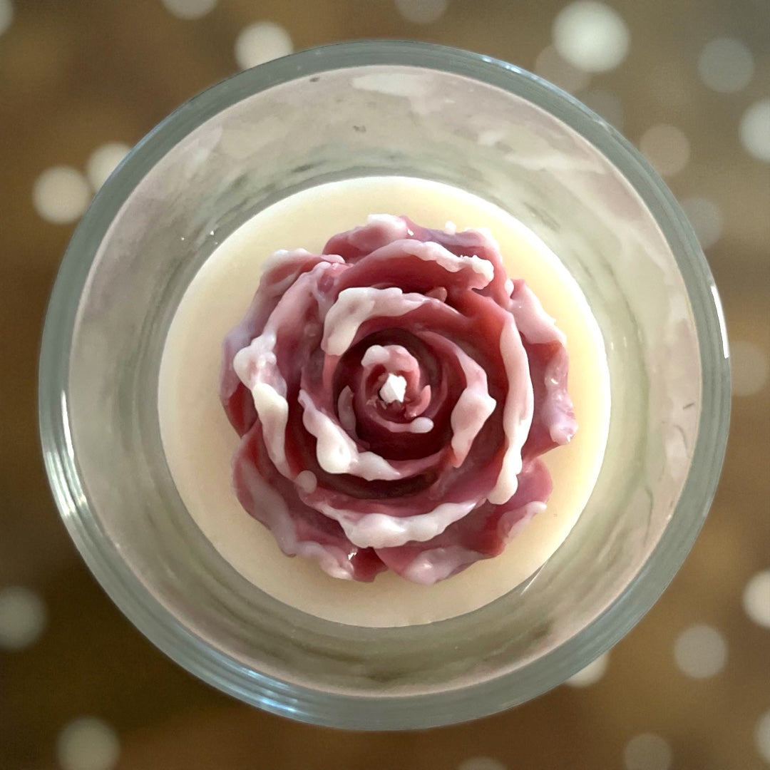 Candela Fiore Rosa - Bomboniera Artigianale