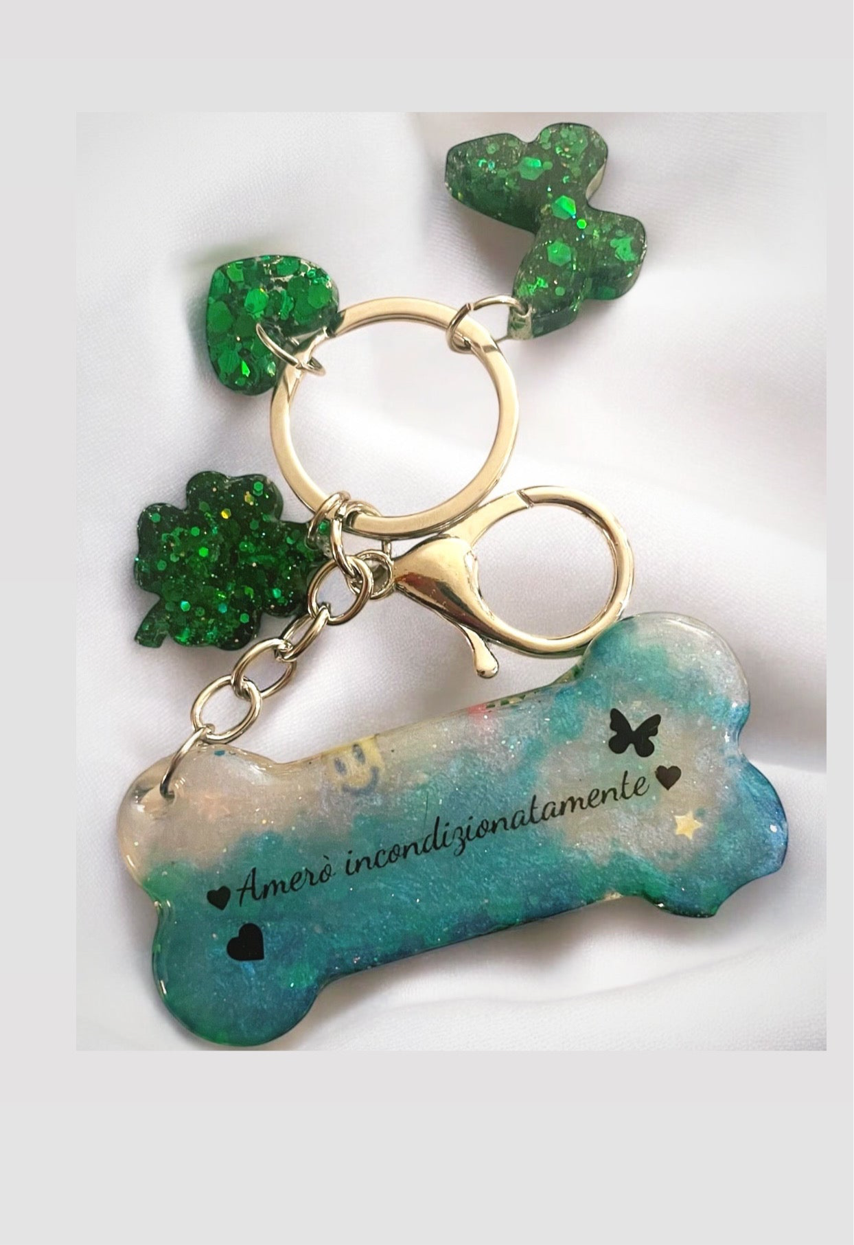 Portachiavi Osso con dedica