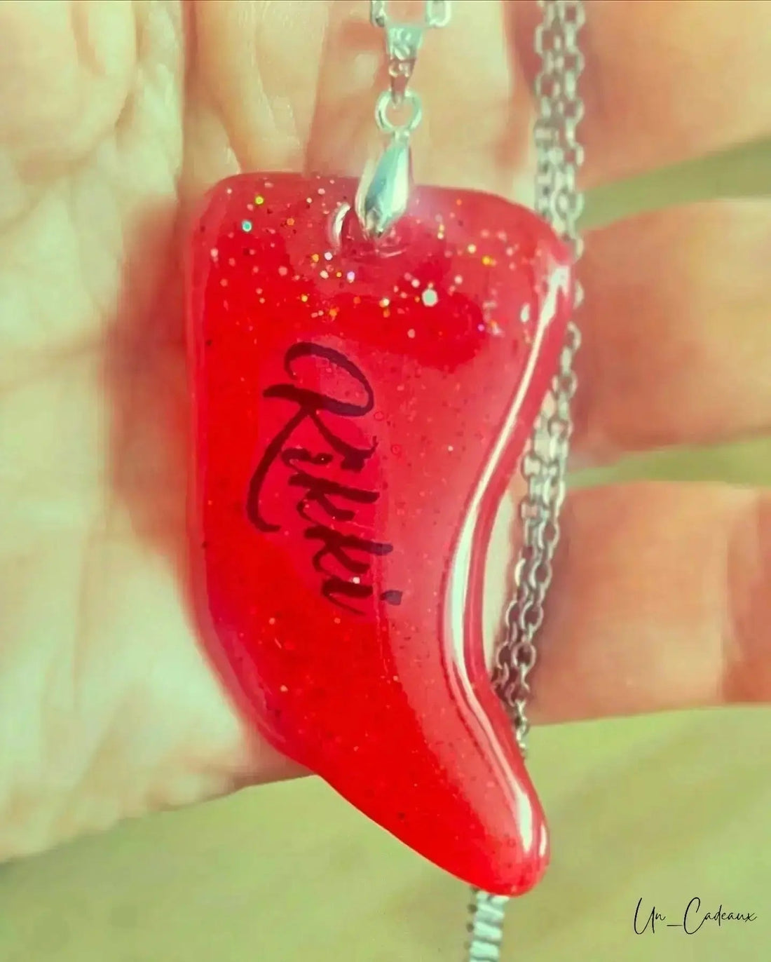 Ciondolo Corno Rosso Fatto a Mano🌶️ - Un_Cadeaux