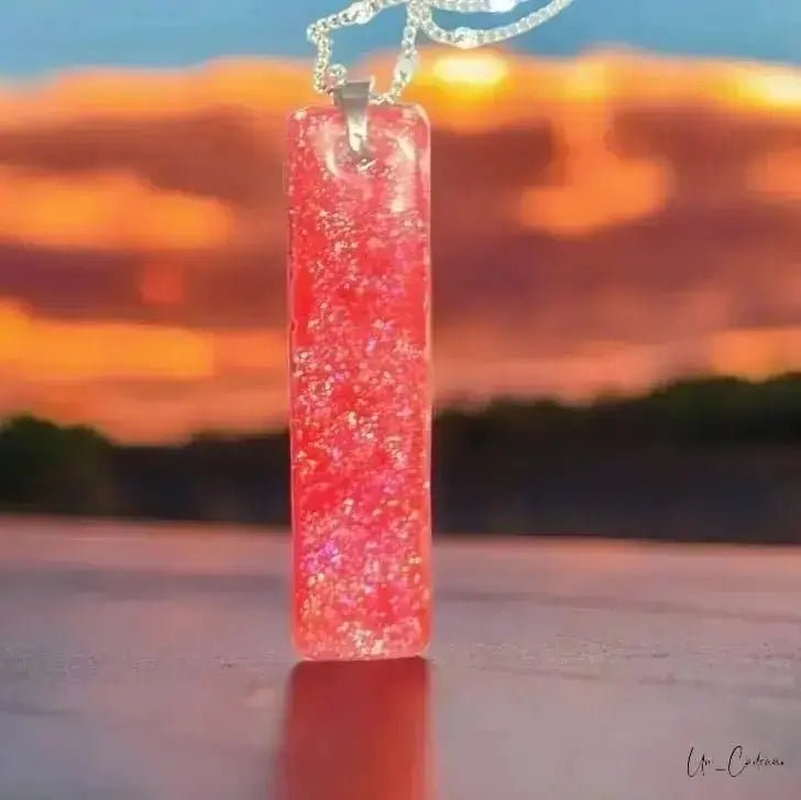 Ciondolo in resina con scritta personalizzata - Un_Cadeaux