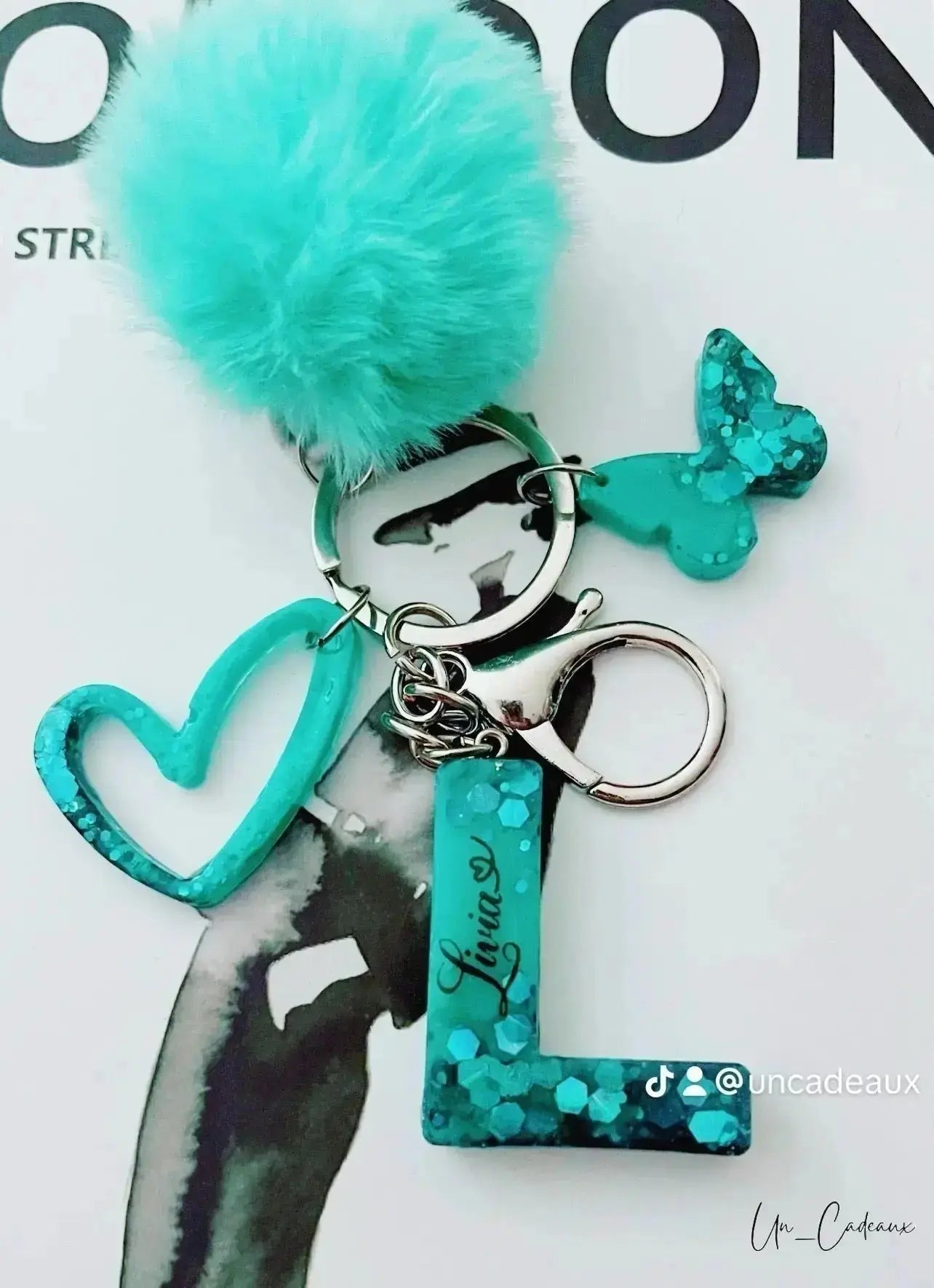 Portachiavi iniziale - Un_Cadeaux