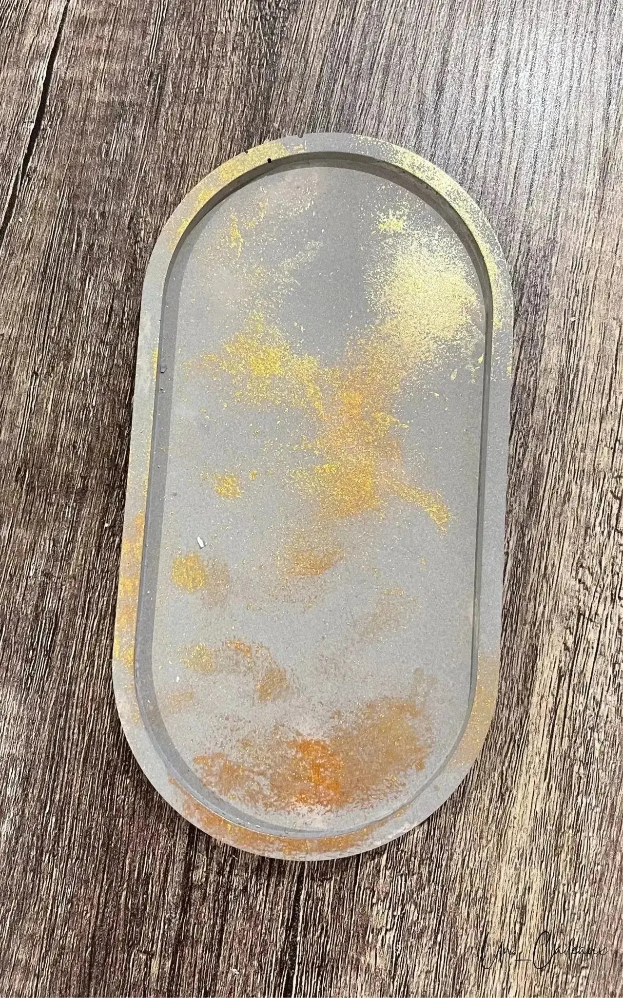 Vassoio in cemento ovale - Un_Cadeaux