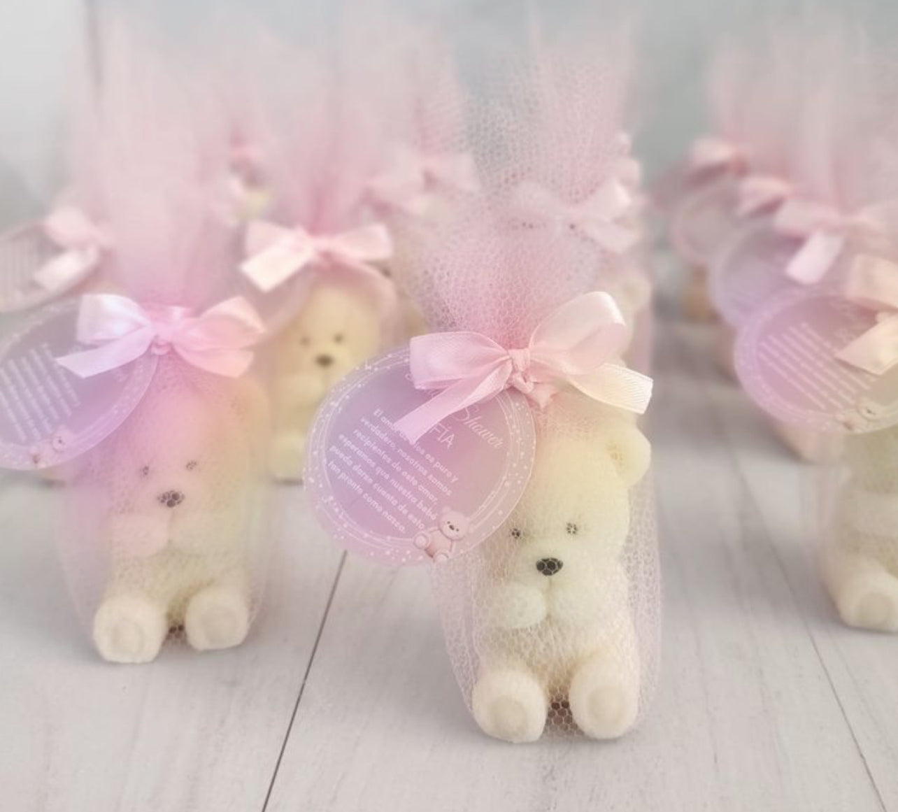 Candela con Orsacchiotto - Bomboniera Artigianale