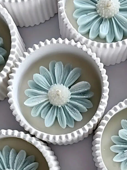 Candela Fiore Rosa - Bomboniera Artigianale