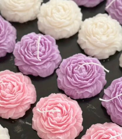 Candela Fiore Rosa - Bomboniera Artigianale