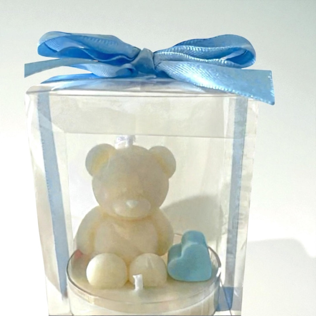 Candela con Orsacchiotto - Bomboniera Artigianale