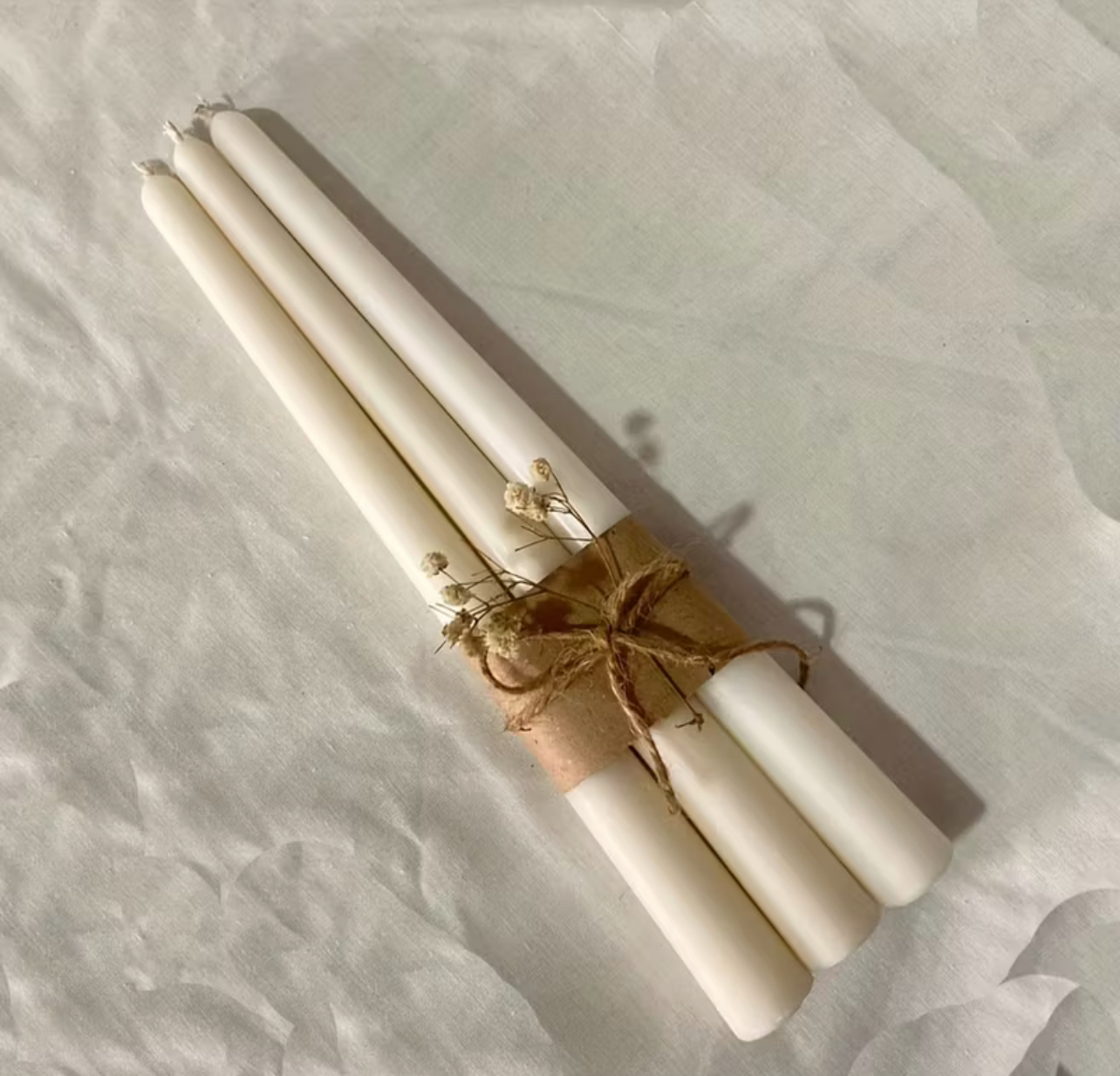 🕯️ Candela Liscia – Set da 3 pezzi (26 cm)