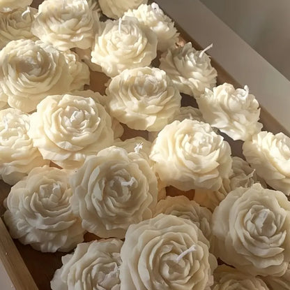 Candela Fiore Rosa - Bomboniera Artigianale