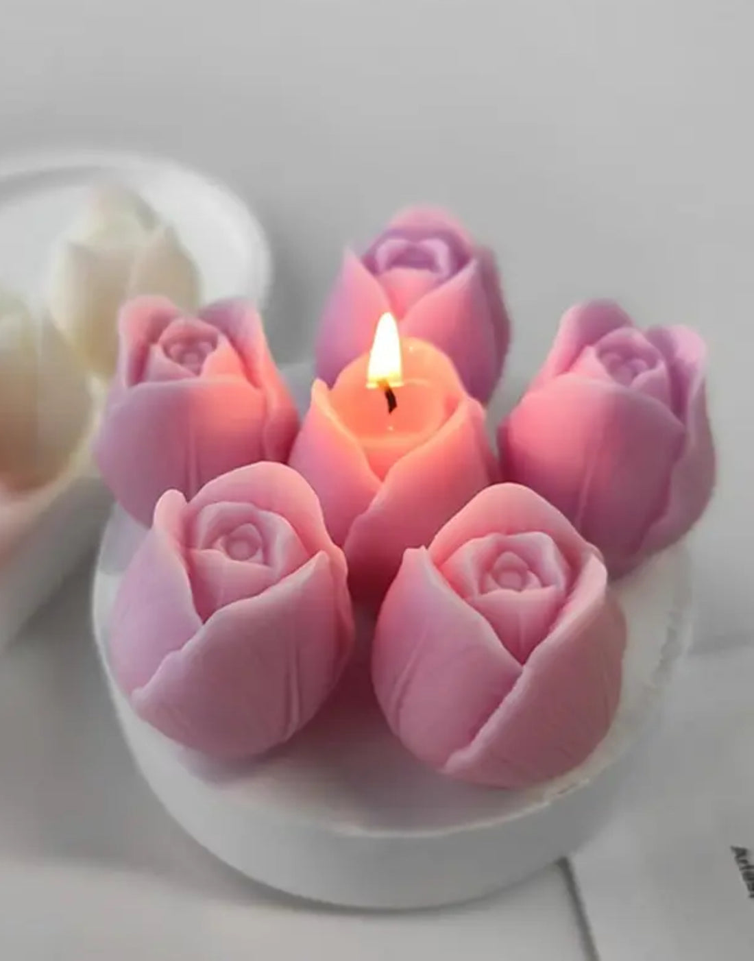 Set di Rose in Cera di Soia Naturale