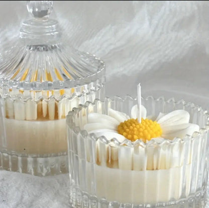 Candela Fiore Rosa - Bomboniera Artigianale