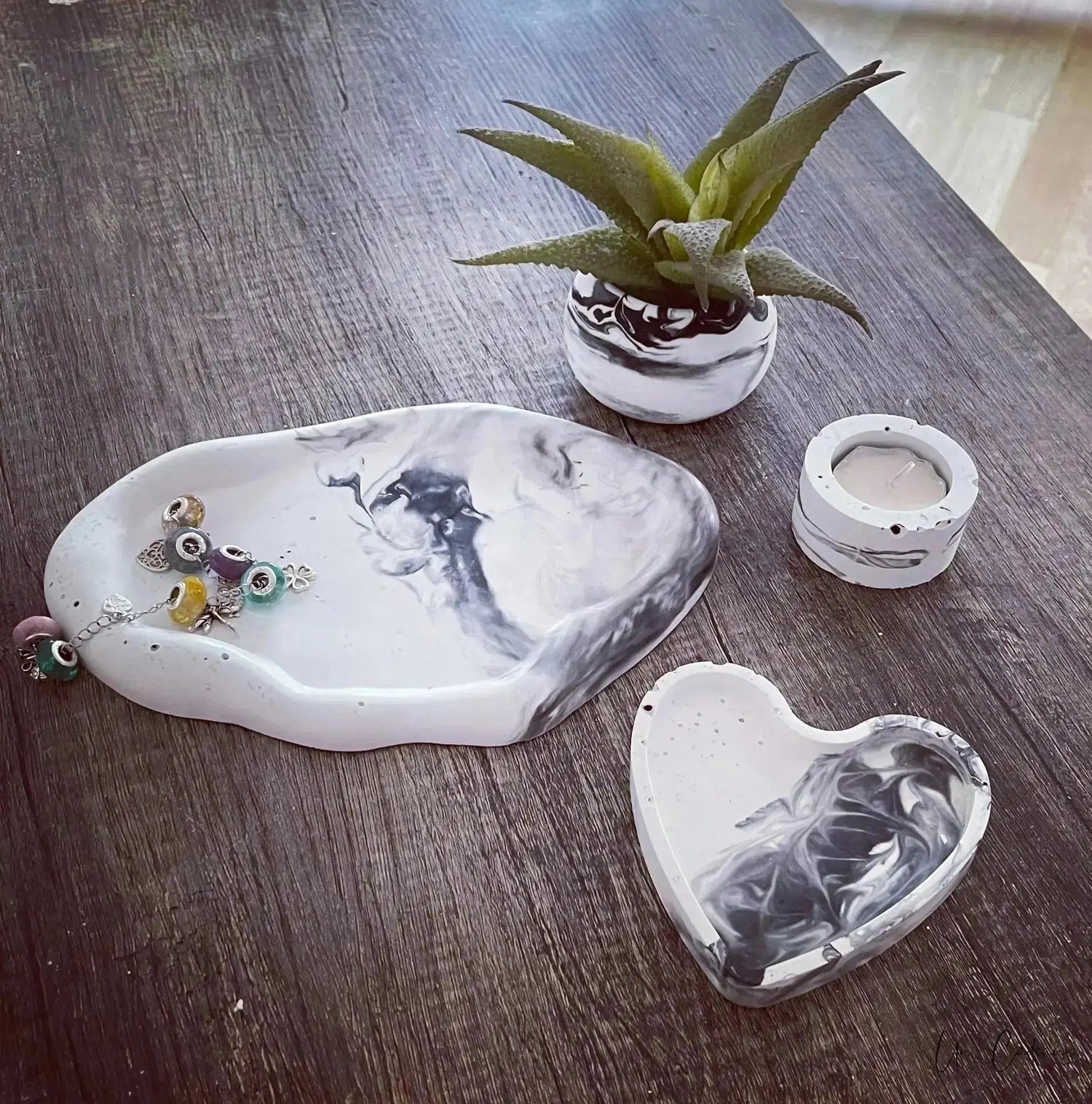 Collezione Marmorea 🖤 in cemento, effetto marmo - Un_Cadeaux