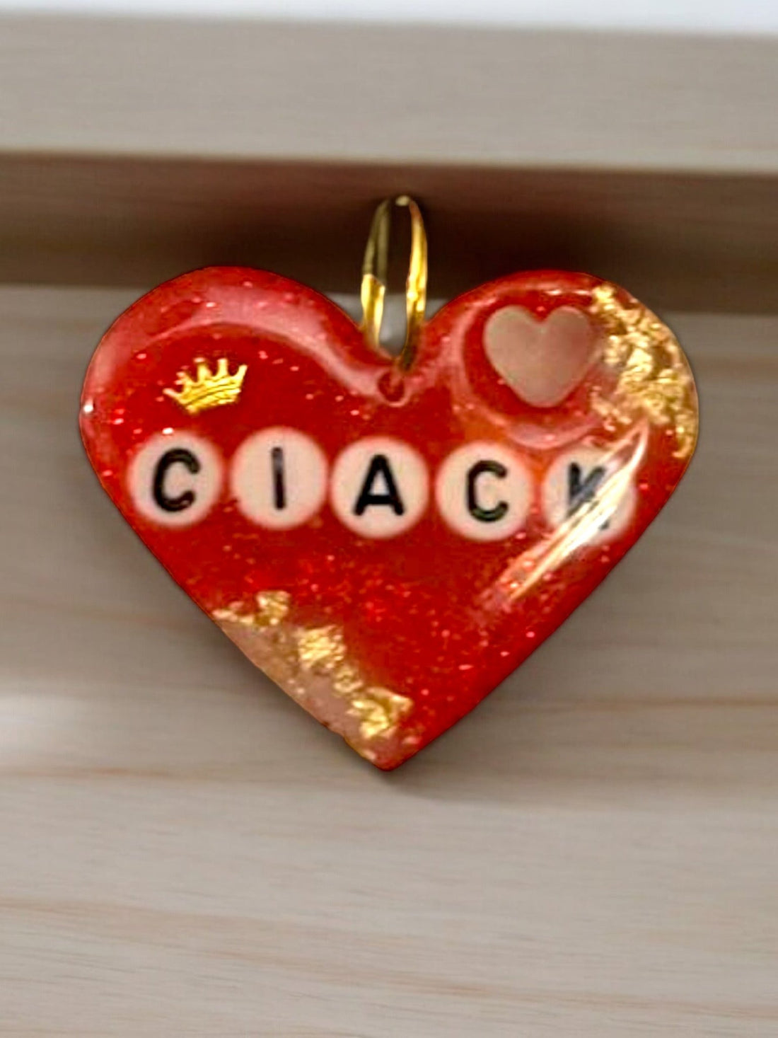 Medaglietta cani e gatti a forma di cuore - Un_Cadeaux