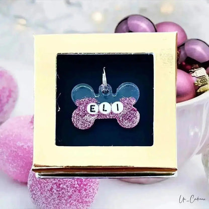Medaglietta glitter Eli - Un_Cadeaux